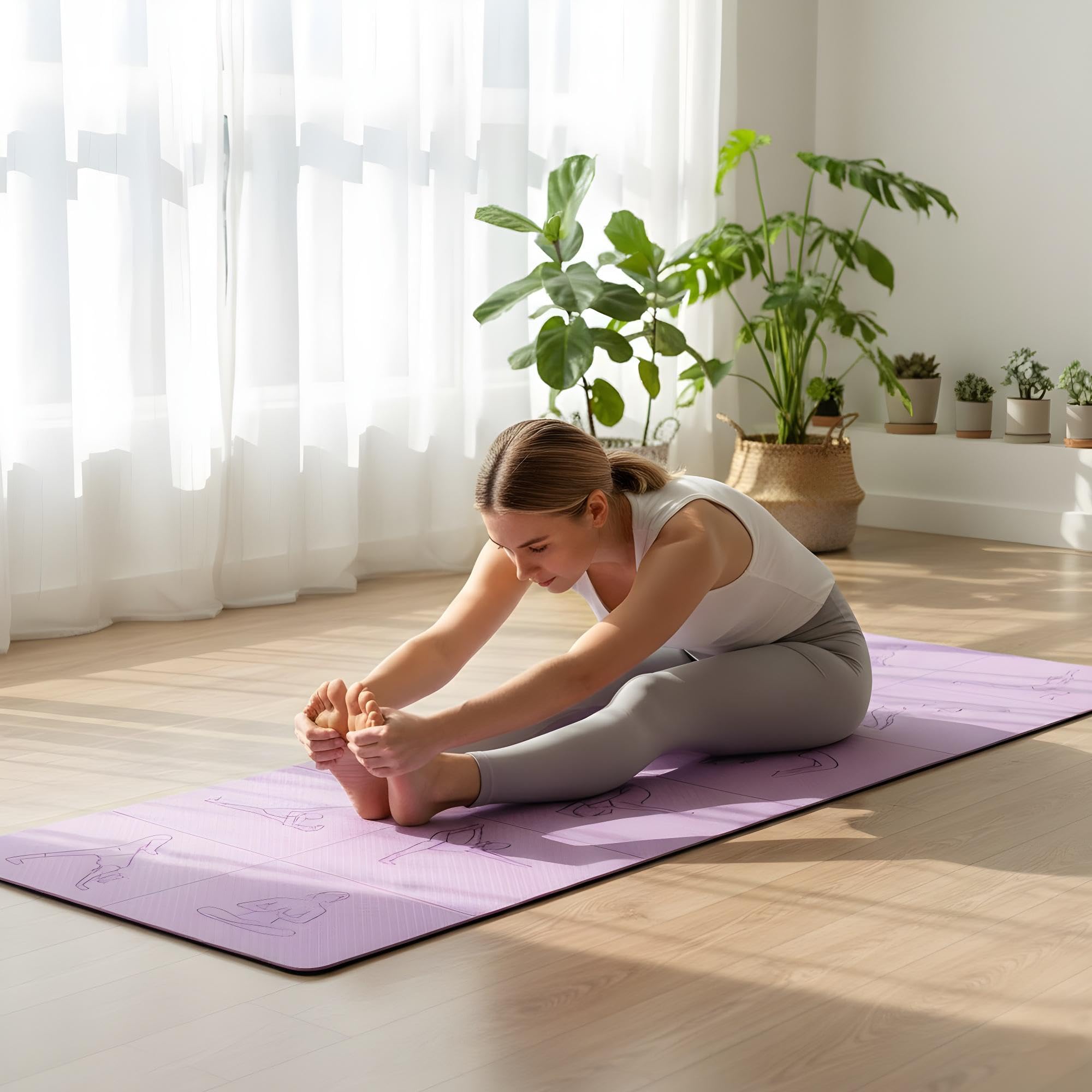Purple Fold & Flow Yoga Mat